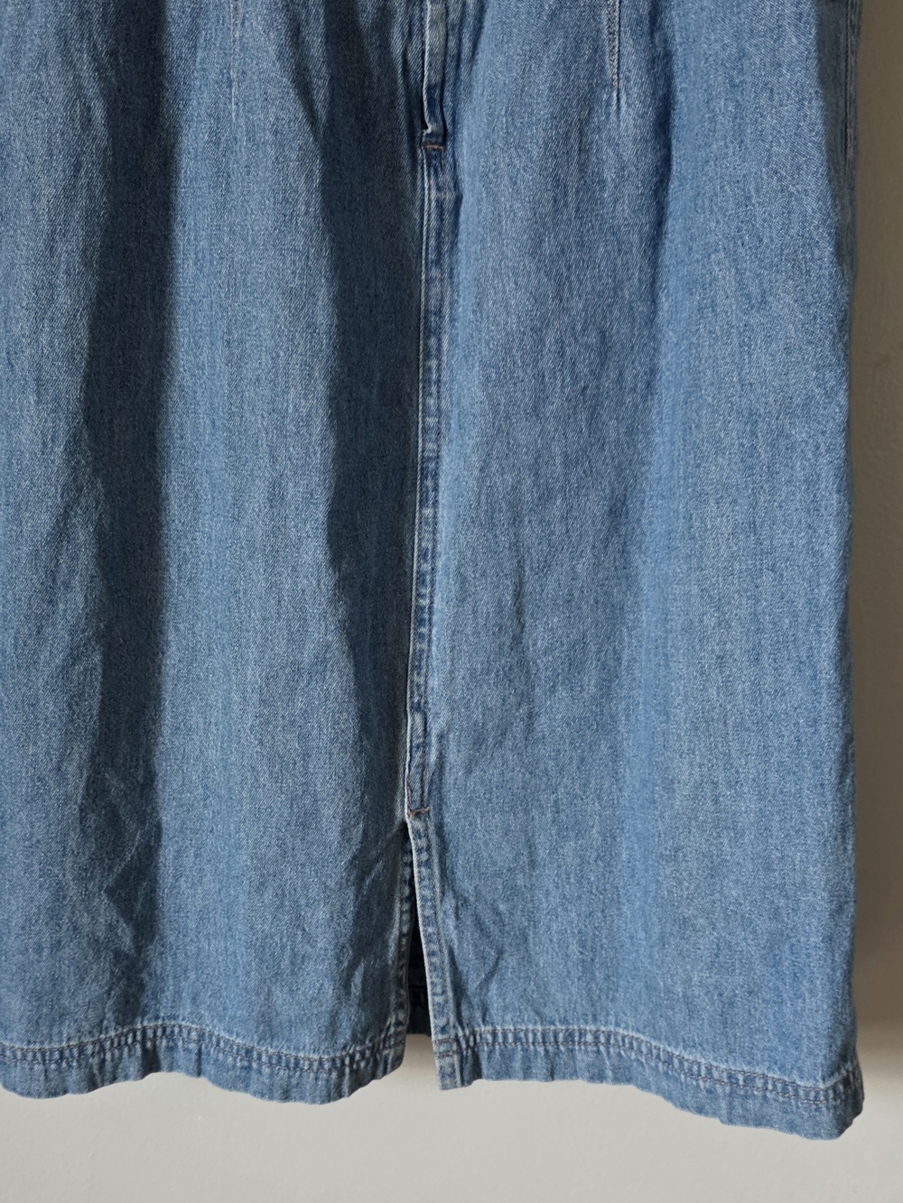 New York & Company Light Blue Denim Dress Mini Cottage, Indie, Summer 90s Y2k - Picture 4 of 6